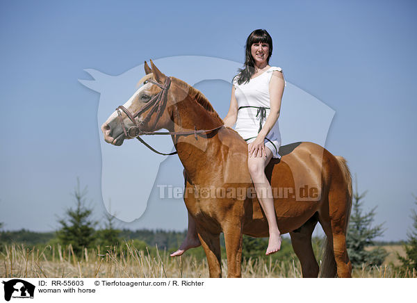 woman with horse / RR-55603
