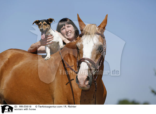 woman with horse / RR-55618