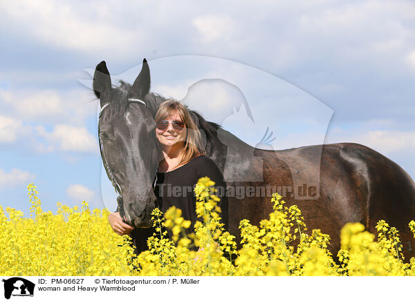 woman and Heavy Warmblood / PM-06627