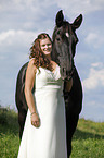 bride and horse
