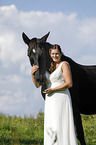 bride and horse