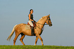 woman rides Kinsky horse