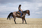 western riding horsewoman