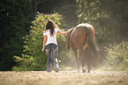 woman and Quarter Horse