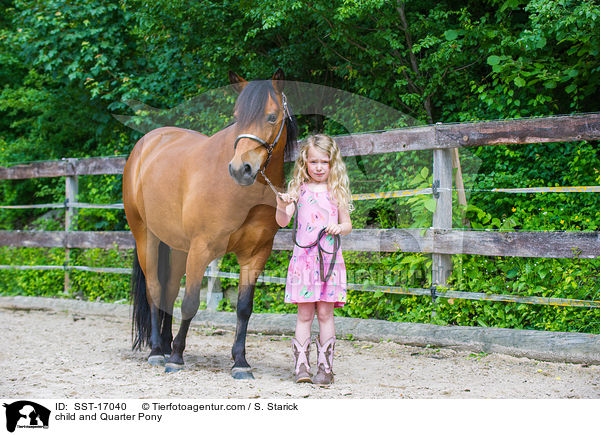 child and Quarter Pony / SST-17040