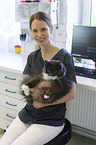 veterinary with cat
