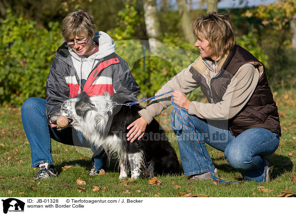 woman with Border Collie / JB-01328