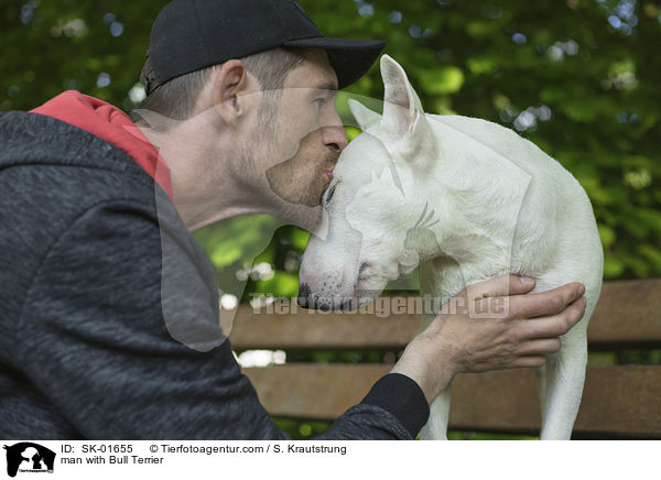 man with Bull Terrier / SK-01655
