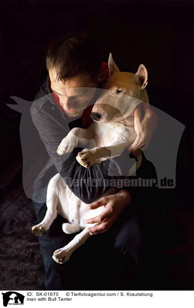man with Bull Terrier / SK-01670