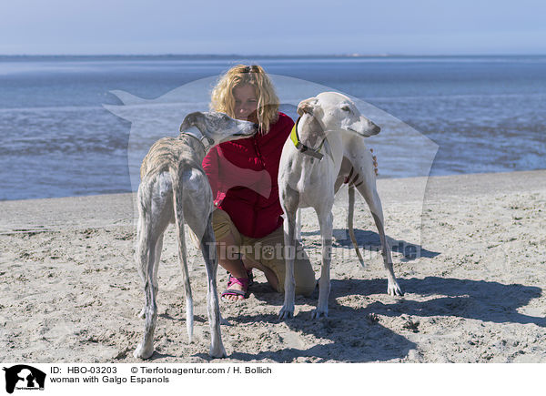 woman with Galgo Espanols / HBO-03203