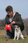 woman with first aid bag