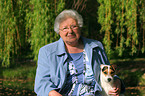pensioner and Jack Russell Terrier
