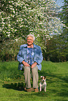 pensioner and Jack Russell Terrier