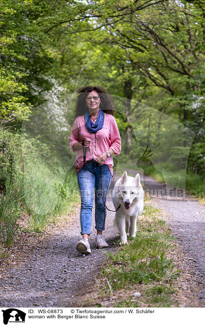 woman with Berger Blanc Suisse / WS-08873
