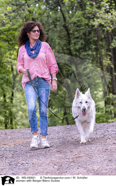 woman with Berger Blanc Suisse / WS-08881