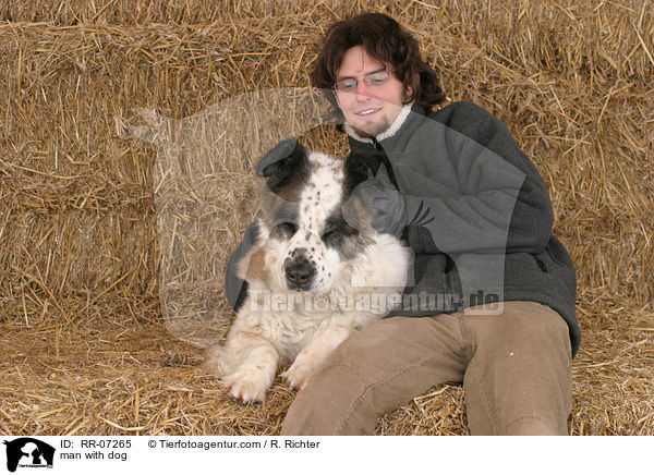 man with dog / RR-07265