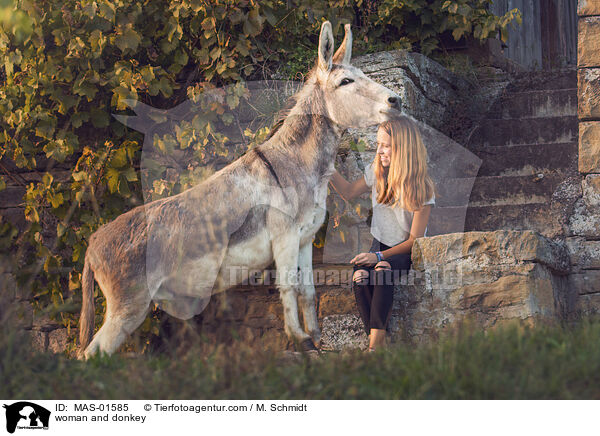 woman and donkey / MAS-01585