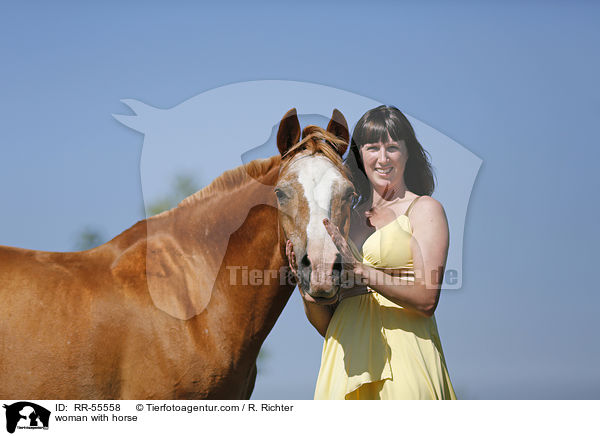 woman with horse / RR-55558