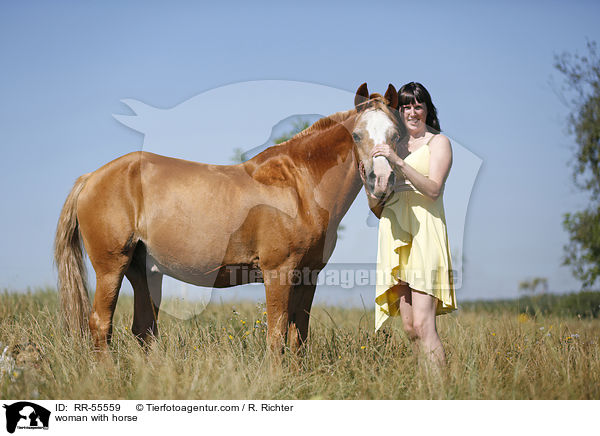 woman with horse / RR-55559