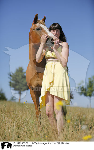 woman with horse / RR-55570