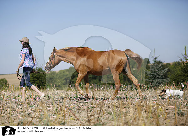 woman with horse / RR-55628