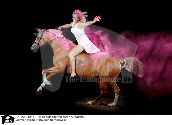 German Riding Pony with holy powder / AZ-01211