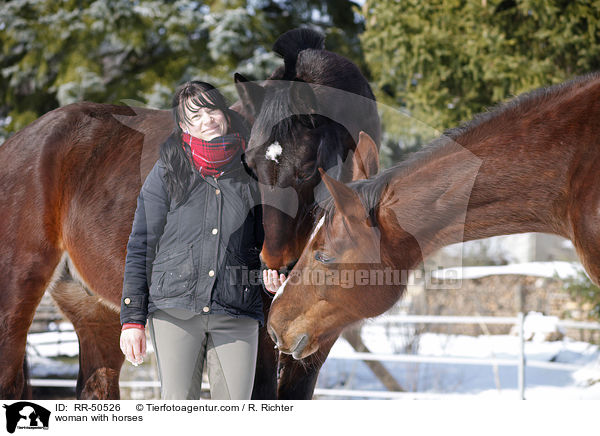 woman with horses / RR-50526
