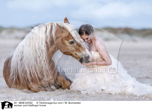 woman and Haflinger horse / MAB-02092