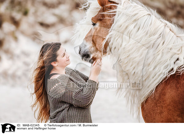 woman and Haflinger horse / MAB-02345