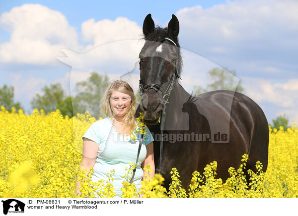 woman and Heavy Warmblood / PM-06631