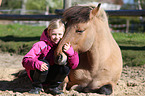 girl and Icelandic Horse
