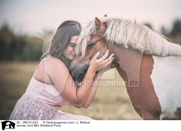 woman and Mini Shetland Pony / JRO-01422