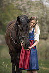 woman with Noriker Horse