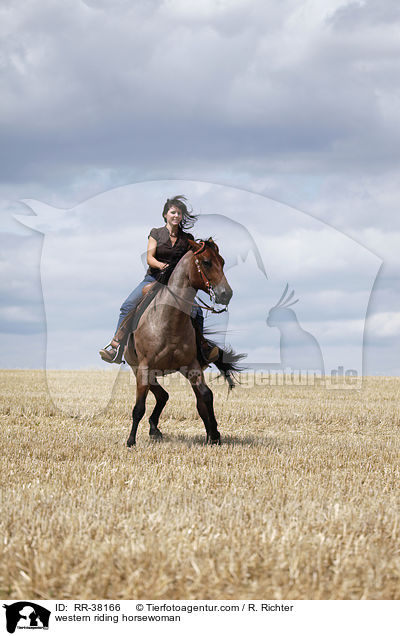 Westernreiterin / western riding horsewoman / RR-38166