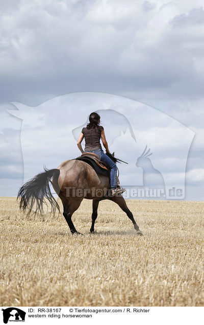 Westernreiterin / western riding horsewoman / RR-38167
