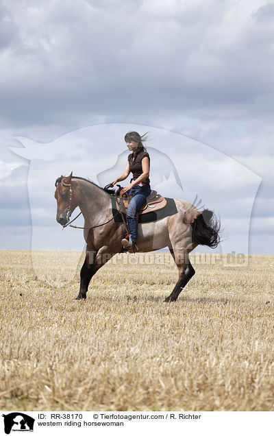 Westernreiterin / western riding horsewoman / RR-38170