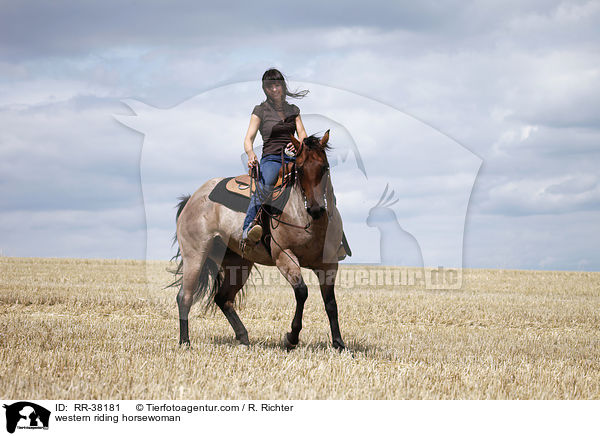 Westernreiterin / western riding horsewoman / RR-38181