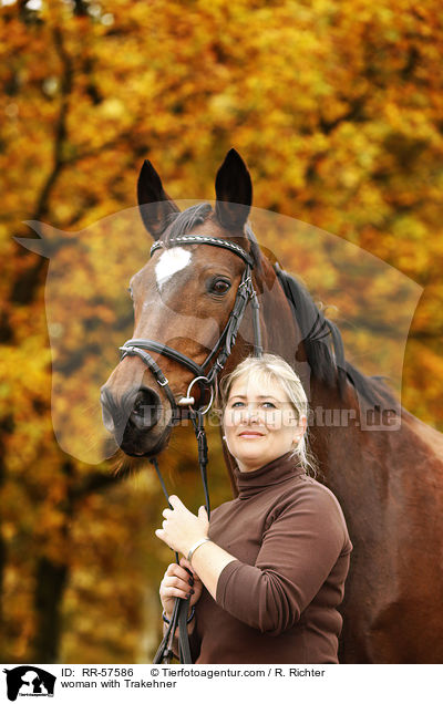 woman with Trakehner / RR-57586