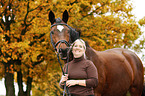 woman with Trakehner