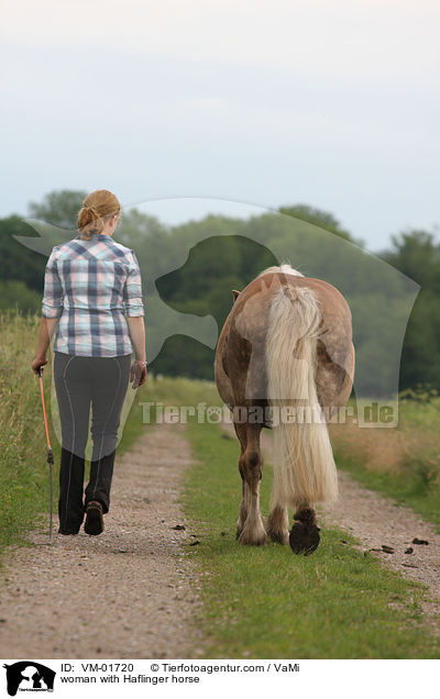 woman with Haflinger horse / VM-01720